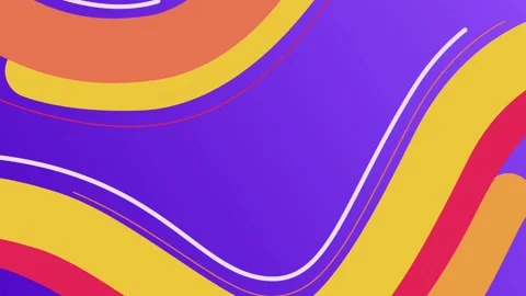 Animation colorful geometric shape for intro template pastel background. Stock Footage 203865378