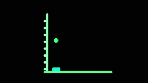 Animation colorful graph science object on black background. Stock Footage 218423299