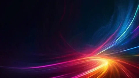 Animation colorful light data transfer technology background. Stockbeeldmateriaal 270314200