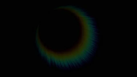Animation colorful light leak isolate on black background .  Stock Footage 167450476