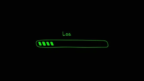Animation colorful loading bar. | Stock Video | Pond5