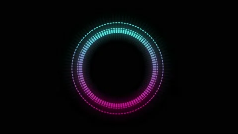 Animation colorful nois wave on black background. Stock Footage 169680642