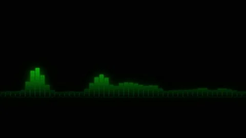 Animation colorful nois wave isolate on black background. Stock Footage 166335052