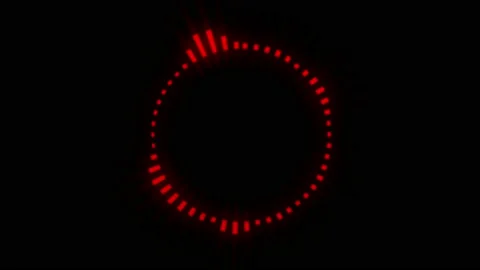 Animation colorful nois wave isolate on black background. Stock Footage 166335106