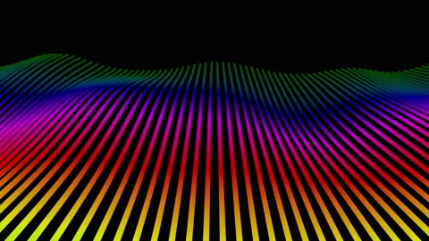 Animation Colorful Waves Stock Footage 159061913