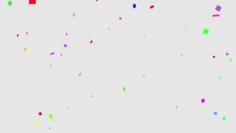 Animation of colourful confetti falling background video Stock Footage 328419030