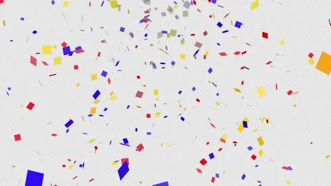 Animation of colourful confetti falling background video Stock Footage 328421422