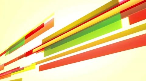 Animation with colourful lines moving across the screen, loop Stock Footage 48961378