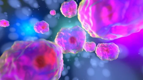 Animation of colourful vibration cells Stock-Footage 88365638