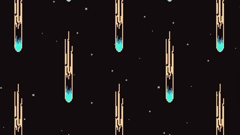 Animation of comets Stock Footage 147968657