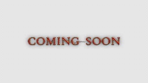 Animation Coming Soon Glow red spark neon lightning text animation Video stock 312929798