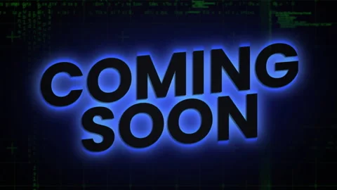 Animation of Coming Soon text glowing on dark background with digital elements 스톡 동영상 304078076