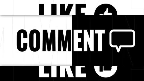 Animation like comment subscribe text.Seamless loop.text reveal with masks. Stock Footage 294599183