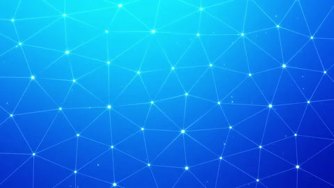 An animation of communication and connection. The polygon mesh moves. Stock-Footage 165083761