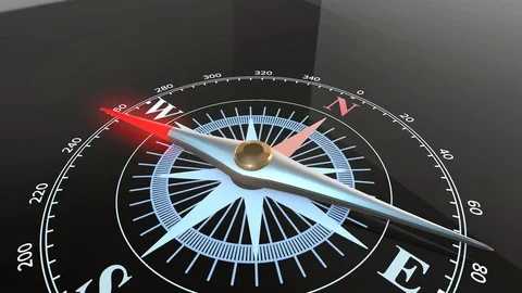 Animation of Compass pointing to success Stock-Footage 103599629