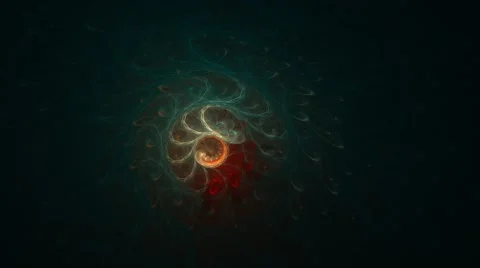 Animation of complex fractals in the form of galaxies Stock Footage 61085564