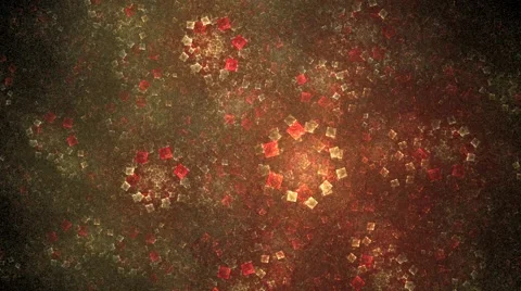 Animation of complex fractals in the form of kaleidoscope Stock Footage 61132798