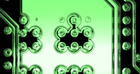 Animation of computer circuit board. Details of mainboard with microelectronics Stock Footage 276569174
