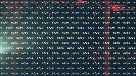 Animation of computer code over black background with molecules texture and Stock Footage 326031767