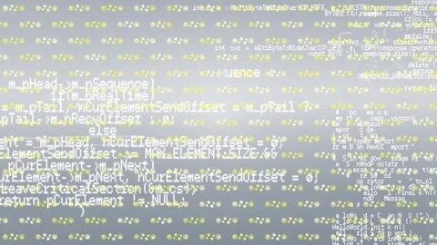 Animation of computer code over grey background with molecules texture Stock Footage 329765672