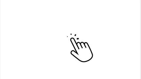 Animation of a computer cursor with a click Stock Footage 195820352