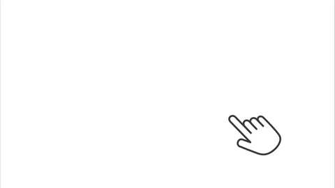 Animation of a computer cursor with a click Stock Footage 195820715