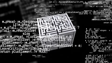 Animation of computer data processing ov... | Stock Video | Pond5