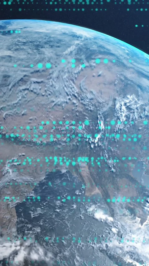 Animation of computer data processing over globe Stock Footage 341953439