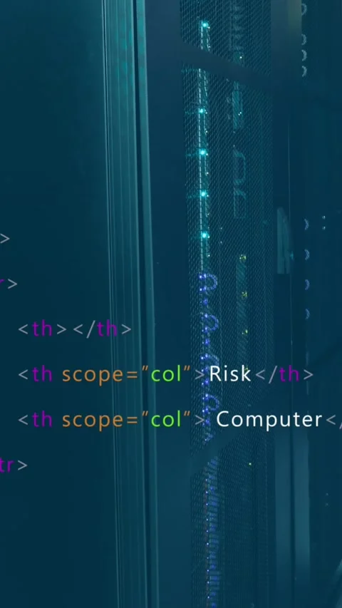 Animation of computer data processing over computer servers Stock Footage 344284029