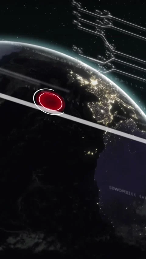 Animation of computer language with circuit board pattern and numbers over Stock Footage 321039602