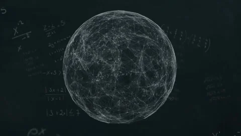 Animation of computer language, mathematical equation and globe over black Stock Footage 329233938