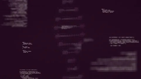 Animation of computer language over rotating dna helix against black background Stock Footage 235879352