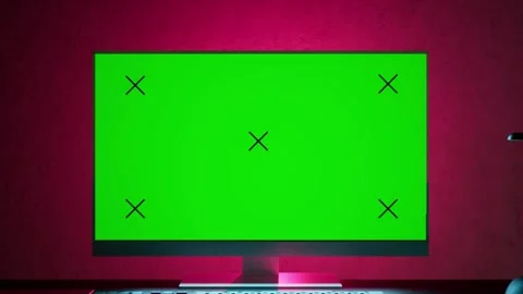 animation of computer monitor with keybo... | Stock Video | Pond5