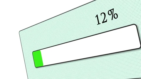 Animation, computer progress bar, low angle, HD Stock Footage 40426838