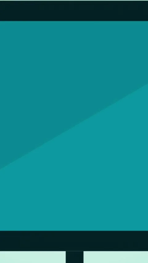 Animation of computer screen with copy space and school icons on green Stock Footage 344636128