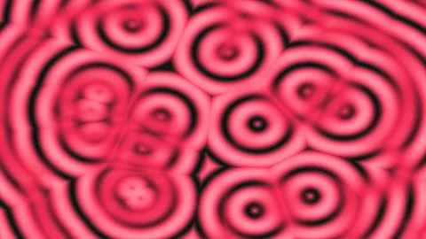 Animation of concentric red circles that ripple and pulse Vidéo 339045396