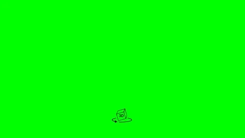 Animation concept icon cube 3D Stock Footage 339473262
