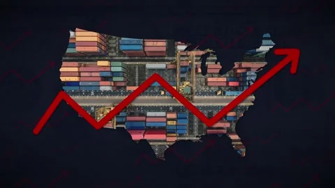 Animation Concept Showing US Tariffs Inc... | Stock Video | Pond5