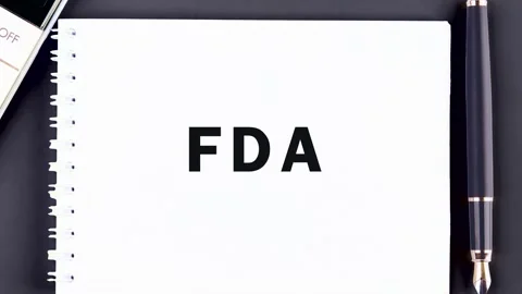 Animation of the conceptual abbreviation of the FDA. 스톡 동영상 311184316
