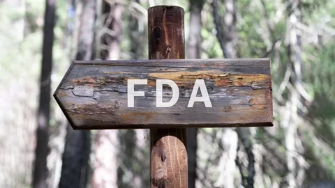 Animation of the conceptual text FDA. Vídeos de archivo 310383593