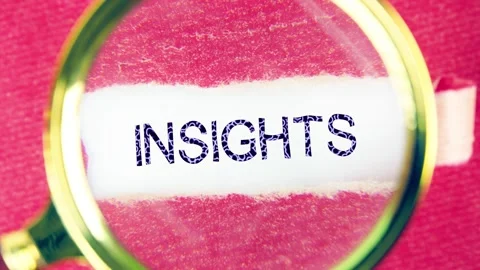 Animation of the conceptual text INSIGHTS under the torn paper through a Stock Footage 316340144