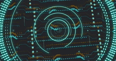 Animation of connections and data proces... | Stock Video | Pond5