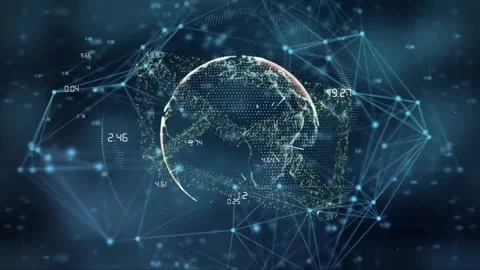 Animation of connections and data processing with envelope icon over globe on Vídeos de archivo 329226110