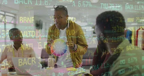 Animation of connections and data processing over school children using Stock Footage 329971357