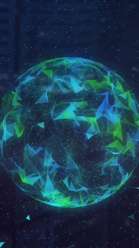 Animation of connections and data processing over globe Stock Footage 341976625