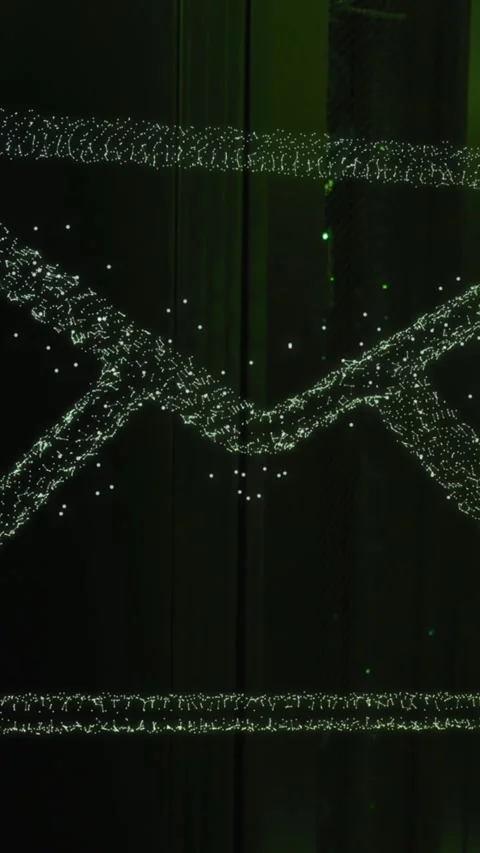 Animation of connections with icons and data processing over computer servers Stock Footage 341956456