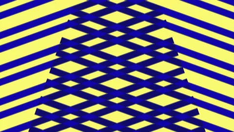 Animation consisting of intersected colored stripes. Stock Footage 141447624