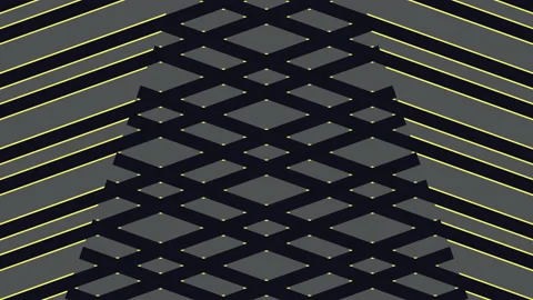 Animation consisting of intersected colored stripes. Stock Footage 141449331