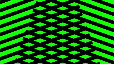 Animation consisting of intersected colored stripes. Stock Footage 141449974