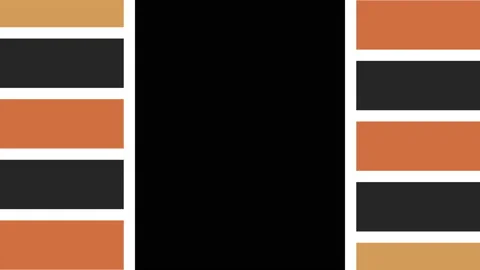 Animation consisting of intersected colored stripes. Stock Footage 142073154